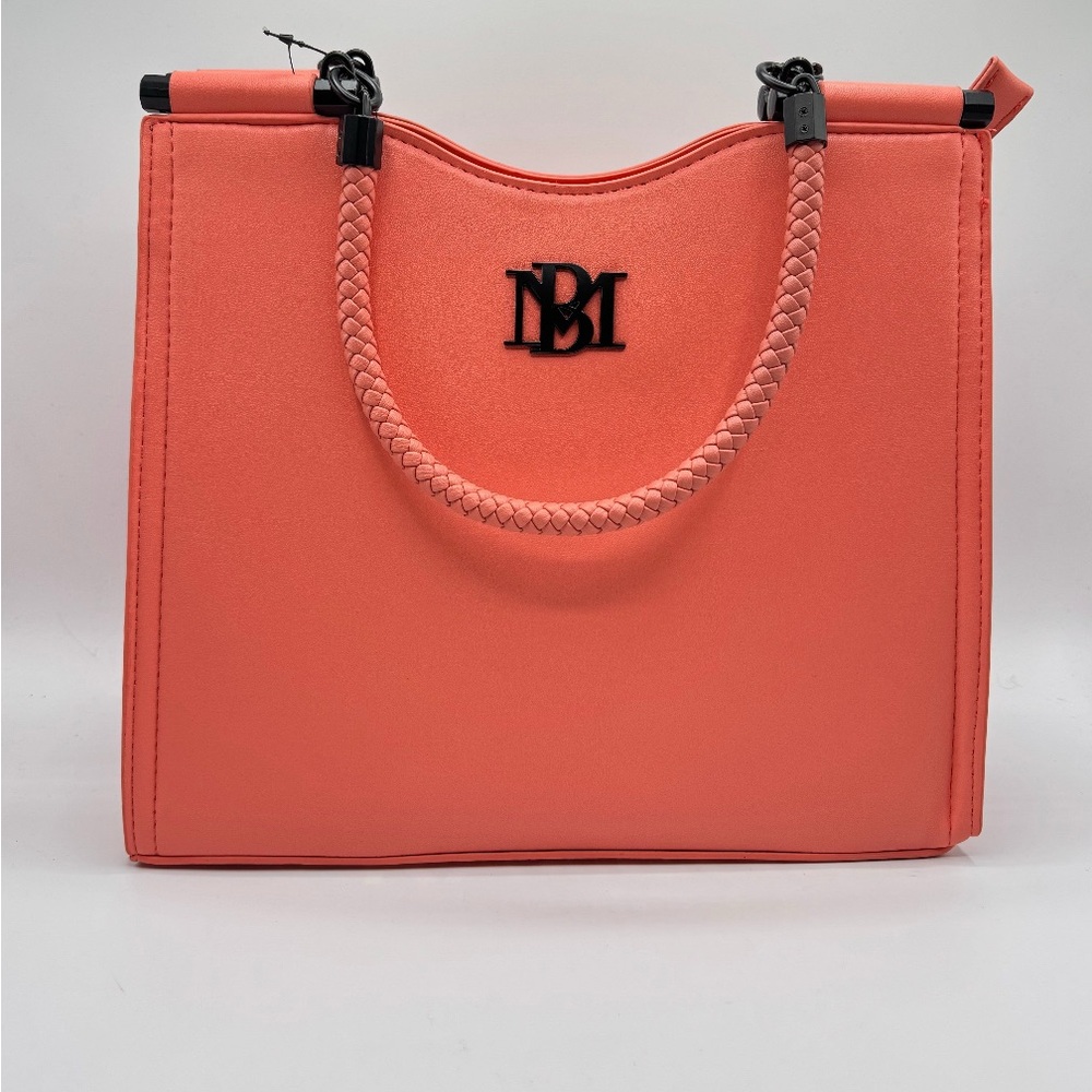 SUPER CRAZY SUNDAY SALE! 
 Badgley Mischka Coral Tote with Braided Handle